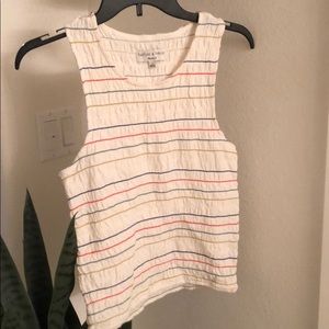 Madewell rainbow, smocked tank
